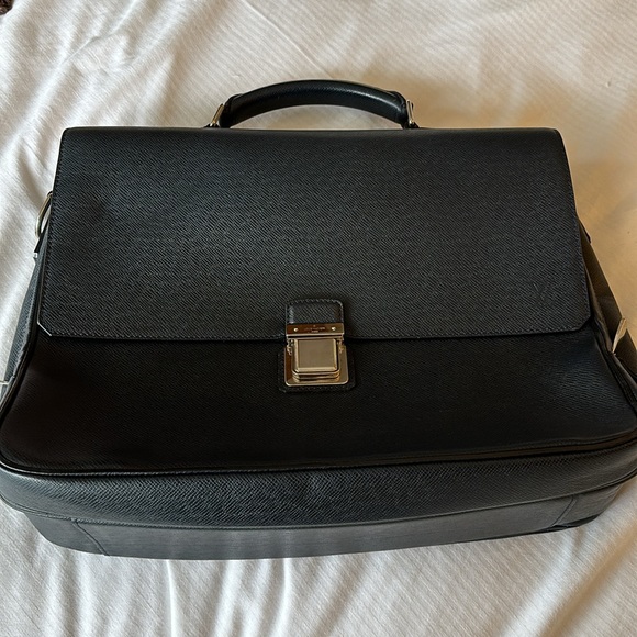Louis Vuitton Briefcase Taiga Leather